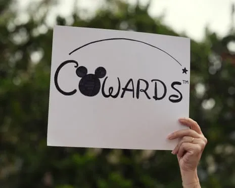 Hundreds Rally Outside Mickey Mouse Company Headquarters Concerning ‘Un-American’ Jimmy Kimmel Suspension
